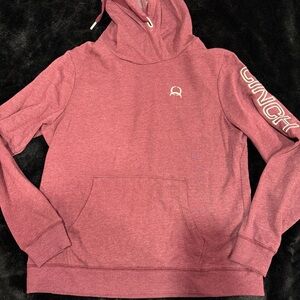 Cinch maroon  Hoodie with Logo